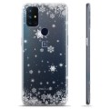 OnePlus Nord N10 5G TPU Suojakuori - Lumihiutaleet