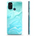 OnePlus Nord N100 TPU Suojakuori - Sininen Marmori