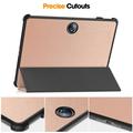 OnePlus Pad 2 Tri-Fold Sarjan Smart Lompakkokotelo - Ruusukulta