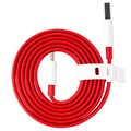 OnePlus Warp Charge Type-C Johto 5461100011 - 1m - Punainen / Valkoinen