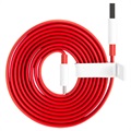OnePlus Warp Charge Type-C Johto 5461100012 - 1.5m - Punainen / Valkoinen