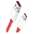 OnePlus Warp Charge Type-C Johto 5461100012 - 1.5m - Punainen / Valkoinen