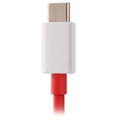 OnePlus USB C-Tyypin Kaapeli - Punainen / Valkoinen