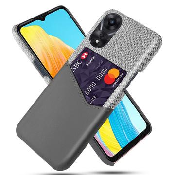 Oppo A18/A38 KSQ Suojakuori Korttipidikkeellä - Harmaa