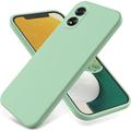 Oppo A18/A38 Nestemäinen silikonikotelo käsihihnalla - vihreä
