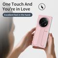 Oppo Find N5 hybridi kotelo ranneke ja potkukiinnike - vaaleanpunainen