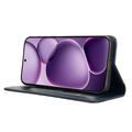Oppo Find X8s+ Retro Lompakkokotelo Magneettisella Sulkijalla - Sininen