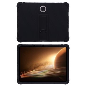 Oppo Pad 2 Silikonikotelo potkukiinnikkeellä - Musta