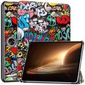 Oppo Pad 2 Tri-Fold Sarjan Smart Lompakkokotelo - Graffiti