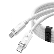 Orico CDX USB-C-USB-C-kaapeli - 60W, 3A, 1m - valkoinen