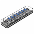 Orico F4U Erittäin Nopea Läpinäkyvä USB 3.0 Hubi - 7 Porttia