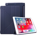 iPad 10.2 2019/2020/2021 Origami Stand Suojakotelo - Tummansininen