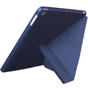 iPad 10.2 2019/2020/2021 Origami Stand Suojakotelo - Tummansininen