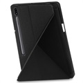 Origami Stand Samsung Galaxy Tab S7+/S8+ Suojakotelo - Musta