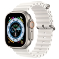 Apple Watch Ultra/8/SE (2022)/7/SE/6/5/4 Ocean-ranneke MQE93ZM/A - 49mm, 45mm, 44mm - Valkoinen