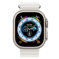 Apple Watch Ultra/8/SE (2022)/7/SE/6/5/4 Ocean-ranneke MQE93ZM/A - 49mm, 45mm, 44mm - Valkoinen