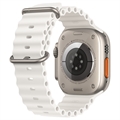 Apple Watch Ultra/8/SE (2022)/7/SE/6/5/4 Ocean-ranneke MQE93ZM/A - 49mm, 45mm, 44mm - Valkoinen