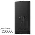 Huawei AP20Q Quick Charge Virtapankki - 20000mAh - 2 x USB - Musta