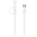 Huawei AP55S 2-in-1 C-tyypin USB/MicroUSB- Johto - 1.5m - Valkoinen