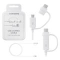 Samsungin yhdistelmäkaapeli EP-DG930DWEGWW - USB-C & MicroUSB - 1,5m - Valkoinen