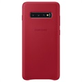 Samsung Galaxy S10+ Nahkakotelo EF-VG975LREGWW - Punainen