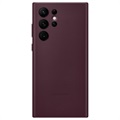 Samsung Galaxy S22 Ultra 5G Nahkakotelo EF-VS908LEEGWW - Burgundy Punainen