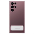 Samsung Galaxy S22 Ultra 5G Clear Standing Suojakuori EF-JS908CTEGWW - Läpinäkyvä