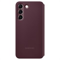 Samsung Galaxy S22+ 5G Smart Clear View Kotelo EF-ZS906CEEGEE - Viininpunainen