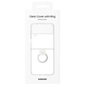 Samsung Galaxy Z Flip4 Clear Suojakuori Sormuksella EF-OF721CTEGWW - Läpinäkyvä