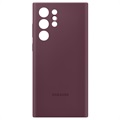 Samsung Galaxy S22 Ultra 5G Silikonikotelo EF-PS908TEEGWW - Burgundy Punainen