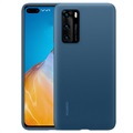 Huawei P40 Silikoninen Suojakuori 51993721 - Musteen Sininen