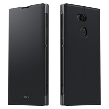 Sony Xperia XA2 Ultra Style Cover Stand Suojakotelo SCSH20 (Avoin pakkaus - Tyydyttävä) - Musta