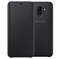 Samsung Galaxy J6 Wallet Cover EF-WJ600CBEGWW - Musta