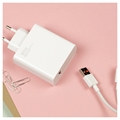 Xiaomi USB Laturi & USB-C Kaapeli BHR6034EU - 120W - Valkoinen
