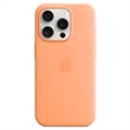 iPhone 15 Pro Apple Silikonikuori MagSafella MT1H3ZM/A - Sorbetinoranssi