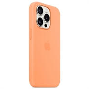 iPhone 15 Pro Apple Silikonikuori MagSafella MT1H3ZM/A - Sorbetinoranssi