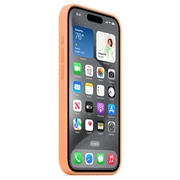 iPhone 15 Pro Apple Silikonikuori MagSafella MT1H3ZM/A - Sorbetinoranssi