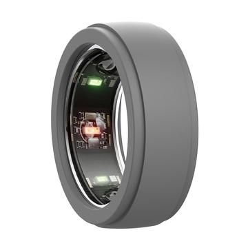 Oura Ring Gen3 naarmuuntumaton silikoni kotelo - koko: 6/7/8/9 - tummanharmaa