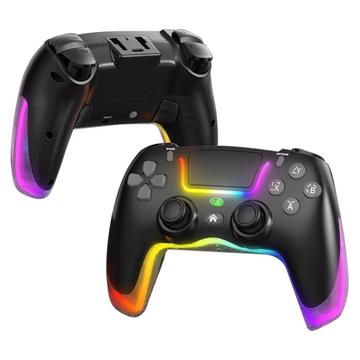 P07 Dazzle Lighting Langaton Bluetooth-ohjain PS4/Android/iOS/Switch/PC - musta