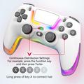 P07 Dazzle Lighting Langaton Bluetooth-ohjain PS4/Android/iOS/Switch/PC - musta