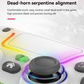 P07 Dazzle Lighting Langaton Bluetooth-ohjain PS4/Android/iOS/Switch/PC - musta