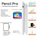 P24 Pro Magneettilatauskynä iPadille - Valkoinen