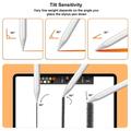 P24 Pro Magneettilatauskynä iPadille - Valkoinen