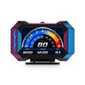 P25-monitoiminen auton HUD-näyttö (OBD2), GPS ja LCD-näyttö, nopeusmittari