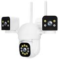 PC288-B3Y10-2MP kolmio-objektiivinen WiFi valvontakamera PTZ 64GB muistikortin kanssa