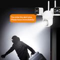 PC288-B3Y10-2MP kolmio-objektiivinen WiFi valvontakamera PTZ 64GB muistikortin kanssa
