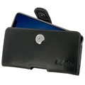 iPhone XR PDair Vaakasuora Holster Nahkakotelo - Musta
