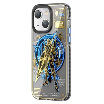 Kingxbar PQY Mecha Mag iPhone 14 Plus Hybridikotelo - Sininen