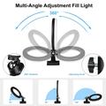 PULUZ PKT3126B LED Ring Light Kit 10.2" 26cm videokonferenssin valaistus 3 himmennettävää väriä 10 kirkkaustasoa kameralle Älypuhelimelle YouTube TikTok Self-kuvaus