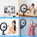 PULUZ PKT3126B LED Ring Light Kit 10.2" 26cm videokonferenssin valaistus 3 himmennettävää väriä 10 kirkkaustasoa kameralle Älypuhelimelle YouTube TikTok Self-kuvaus